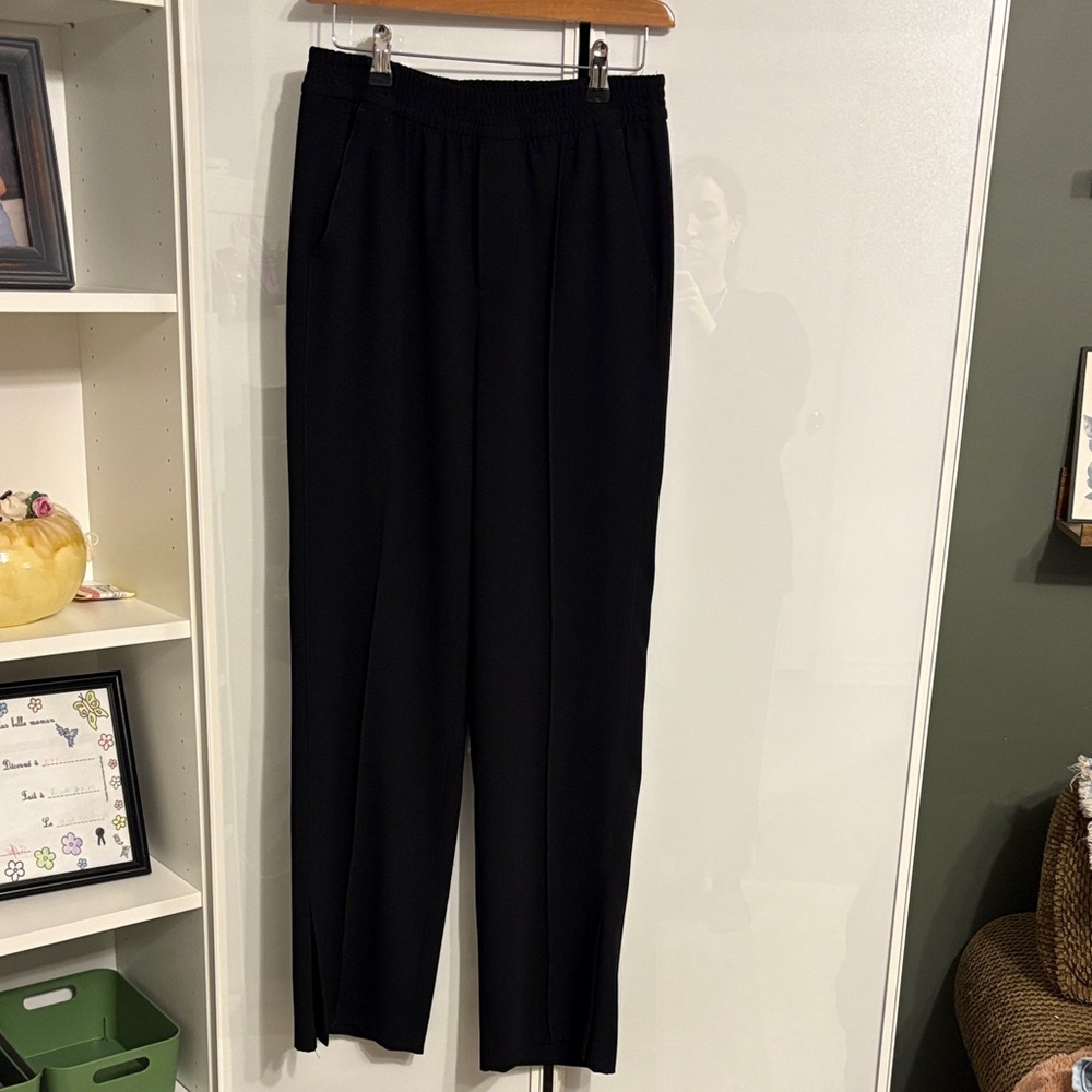 Zara Women's Elegant Black Straight Leg Trousers